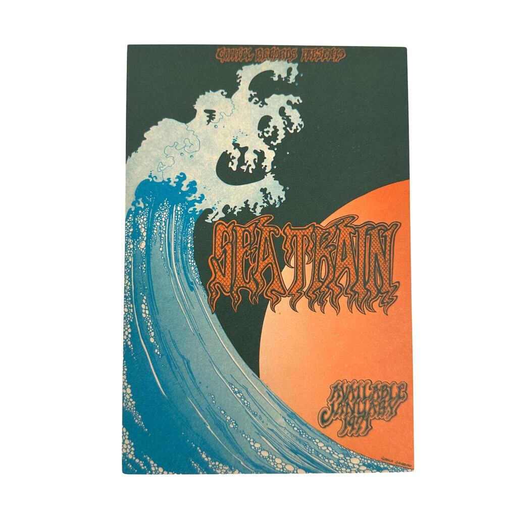 Seatrain 1971 Promo Handbill Capital Records Rebecca Guadeano Art